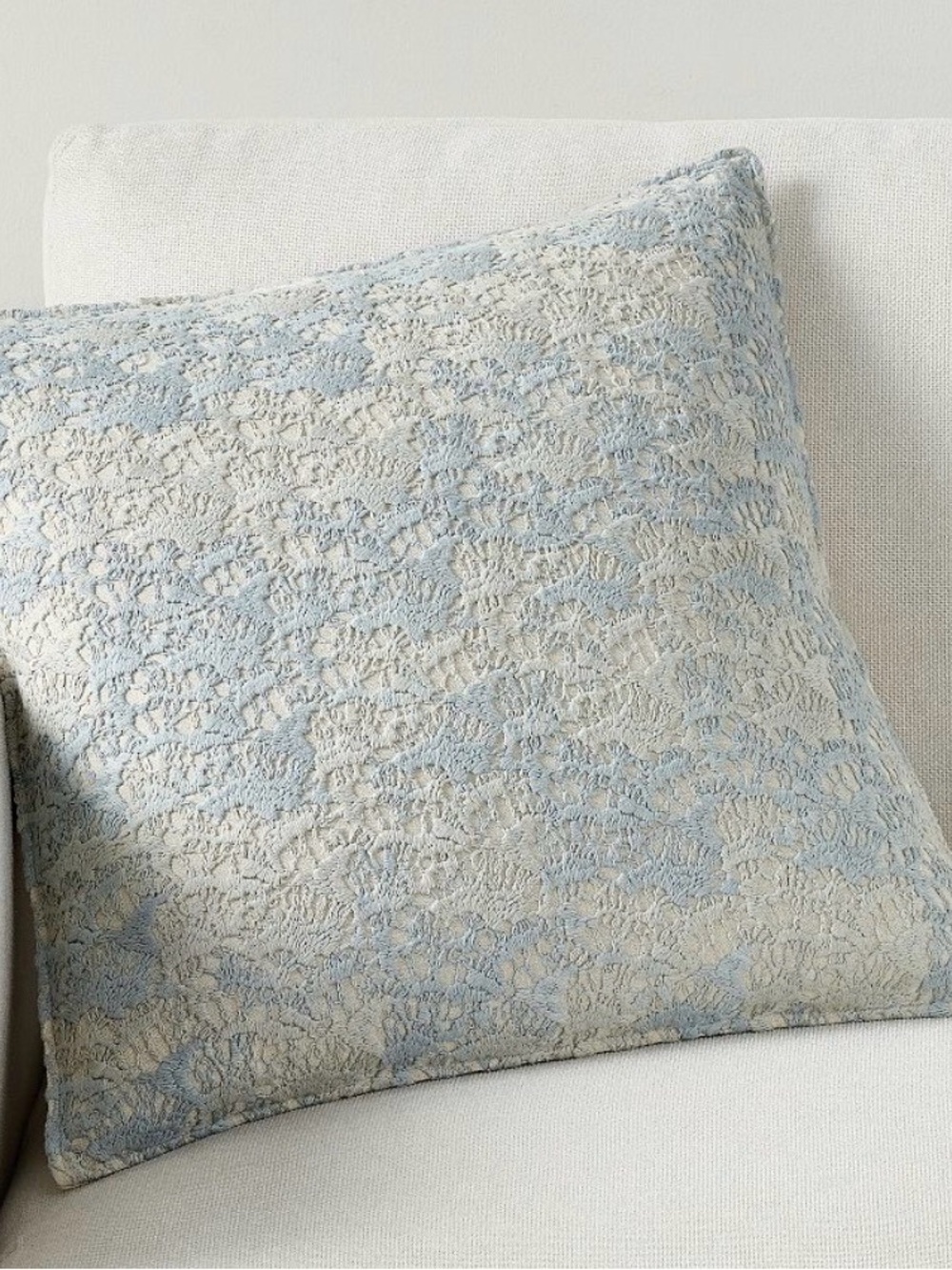 Pottery Barn Coral Reef Embroidered Pillow Cover